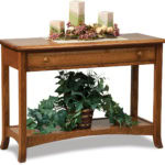 Carlisle Open Sofa Table with Drawer