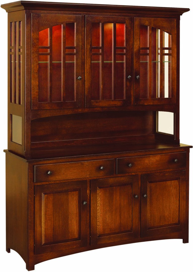 Amish Cascade Mullioned Hutch