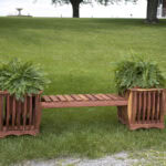 Cedar Planter Bench