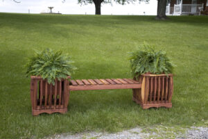 Cedar Planter Bench