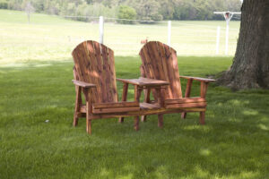 Cedar Chair and Table Combo