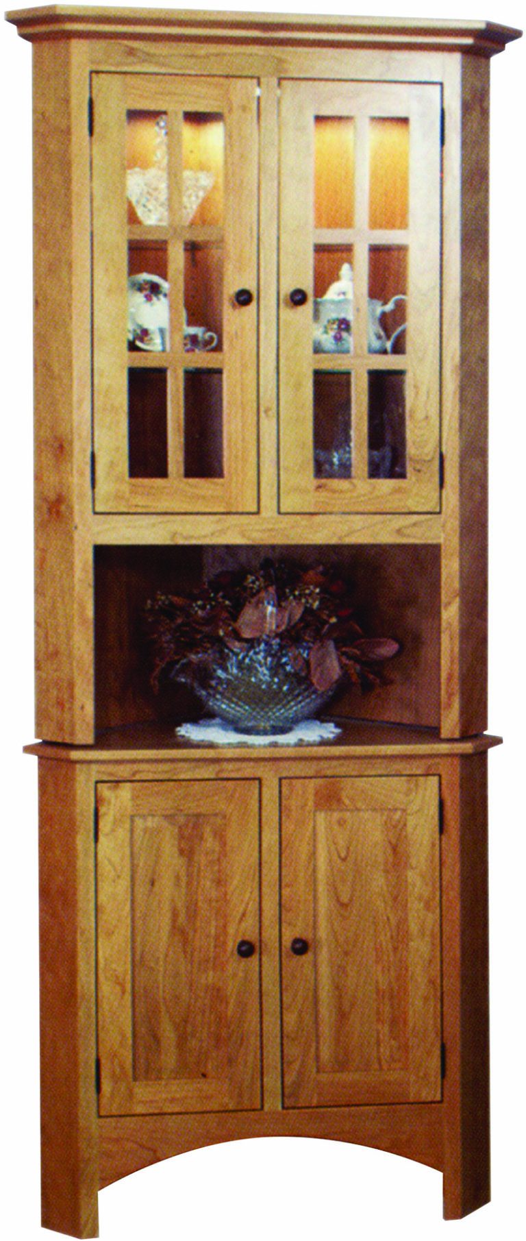 Amish Classic Corner Hutch