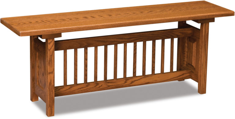 Amish Classic Mission Trestle Bench