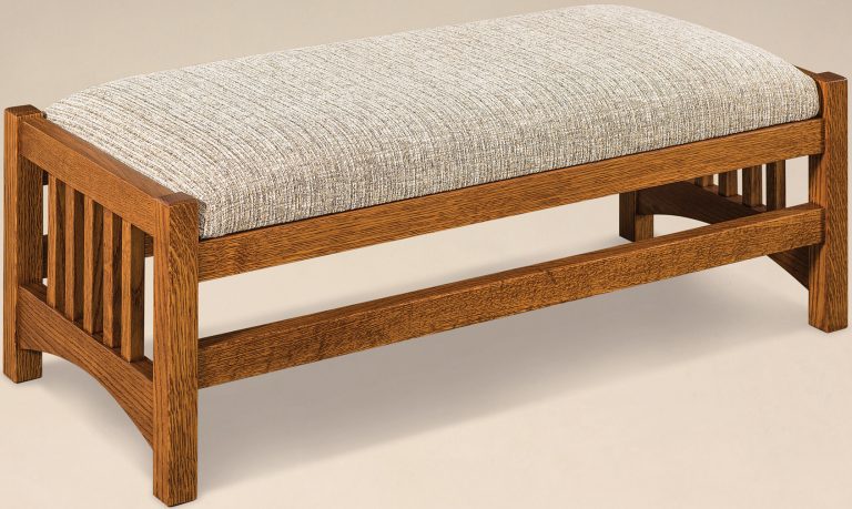 Amish Cubic Slatted Footstool