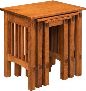 Deluxe Mission Nesting Table Set