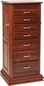 Deluxe Rope Twist Jewelry Armoire