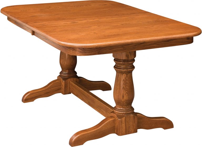 Amish Dutch Double Pedestal Dining Table