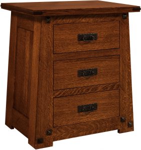 Encada Three Drawer Nightstand