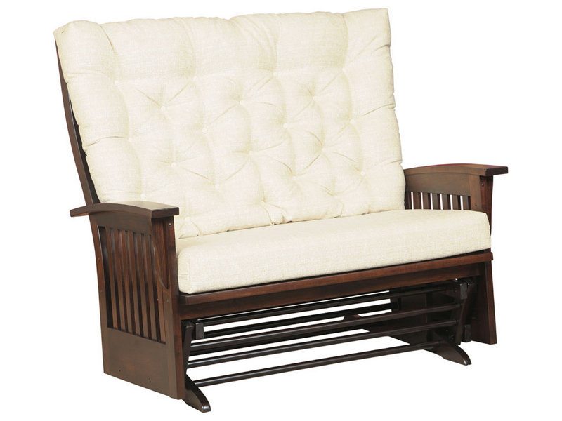 Finley Slat Deluxe Glider Loveseat Custom Amish Finley Slat Deluxe