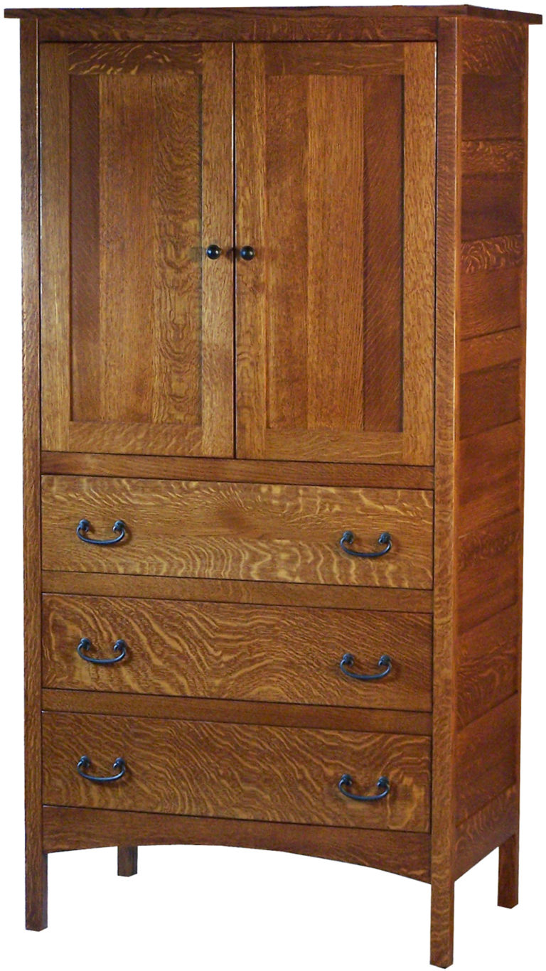 Amish Granny Mission Hardwood Armoire