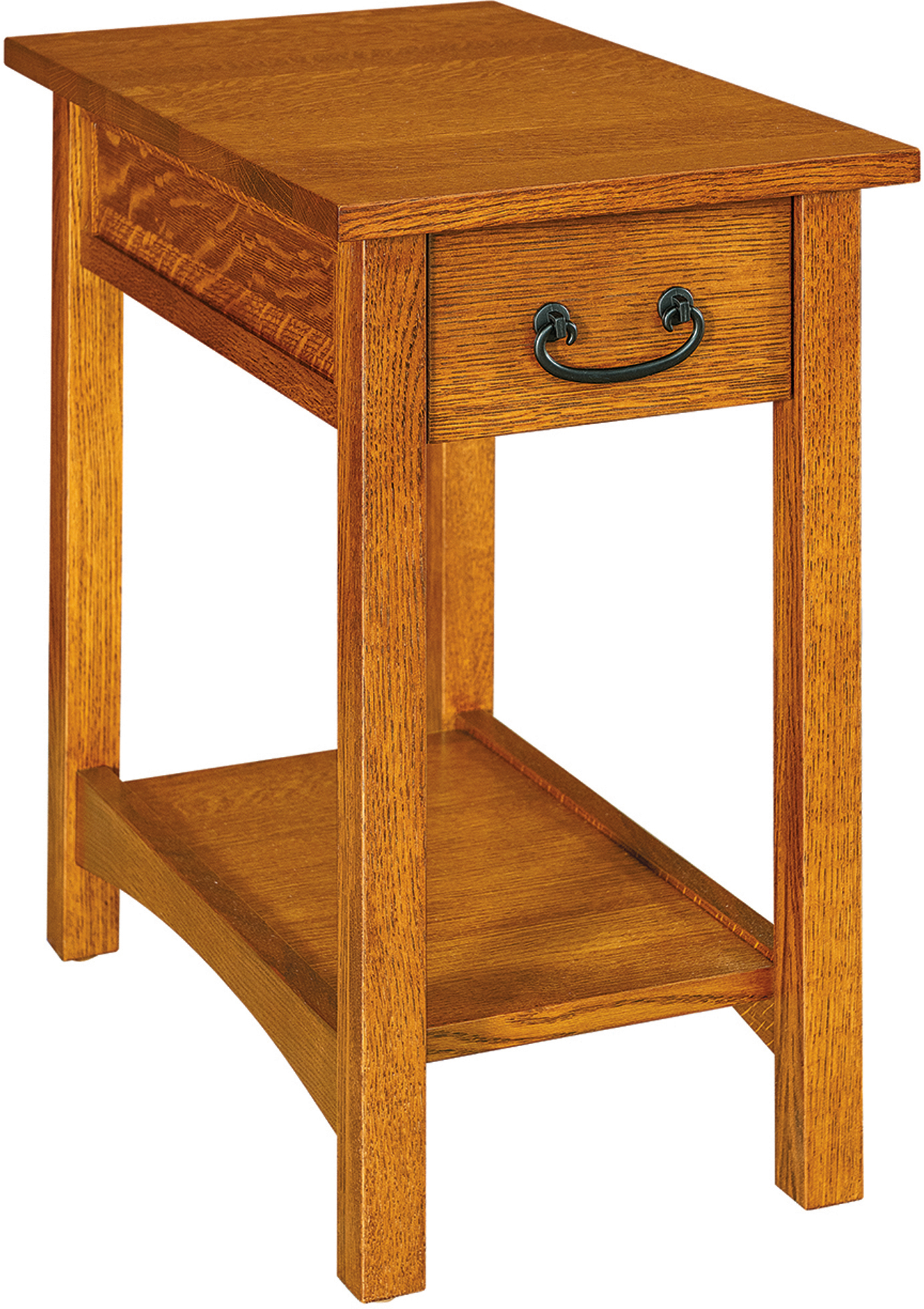 Amish Granny Mission One Drawer End Table 