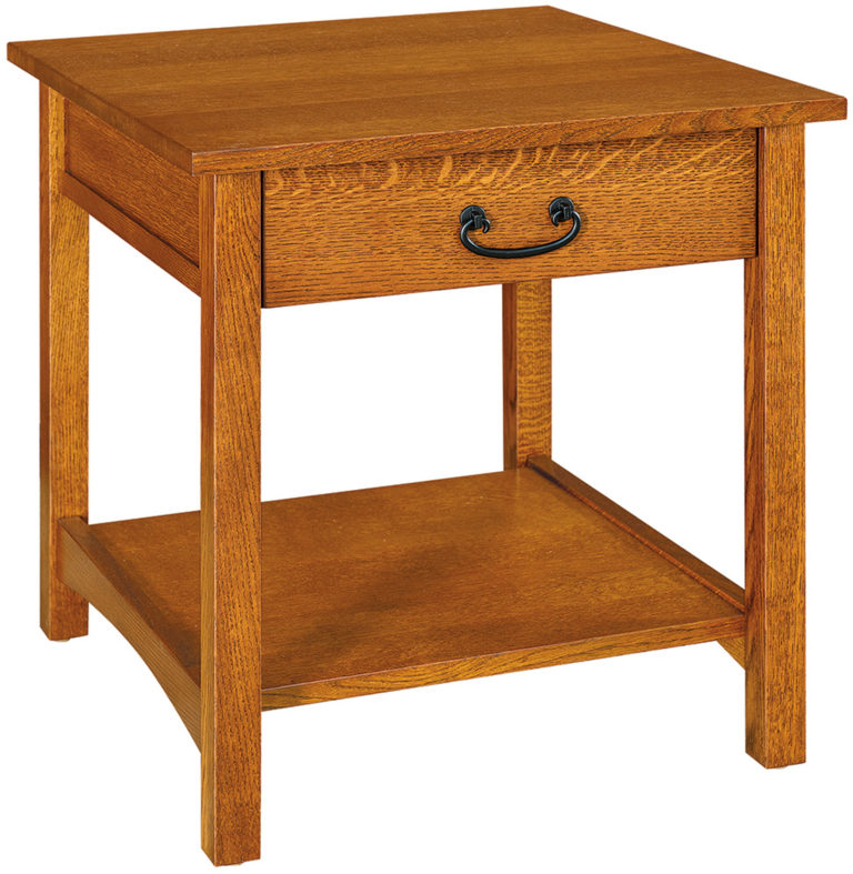 Amish Granny Mission 1 Drawer End Table