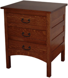 Granny Mission Three Drawer Nightstand