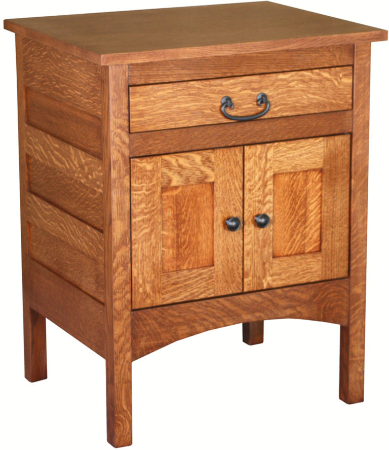 Amish Granny Mission Two Door Hardwood Nightstand