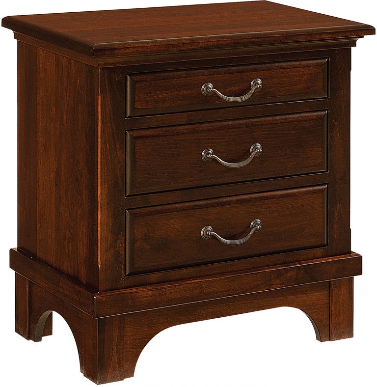 Amish Hamilton Court 3 Drawer Nightstand