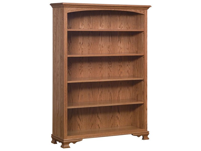 Heritage 48 Inch Bookcase Wide Amish, 48 Inch Wide Bookcase With Doors