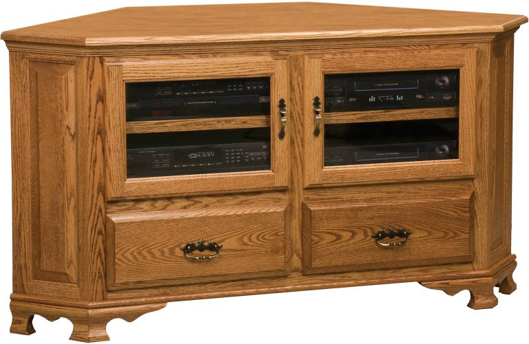 Amish Heritage Large Corner TV Cabinet