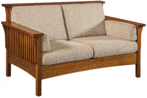 Highback Slat Loveseat