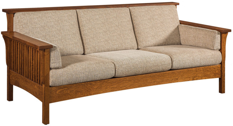 Amish Highback Slat Mission Sofa