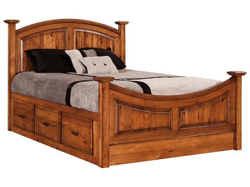 Amish Highland Bed Brandenberry Amish Furniture