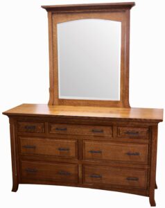 Homestead Seven-Drawer Dresser and Mirror
