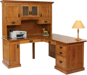 Homestead 66 Inch Corner Desk and Hutch