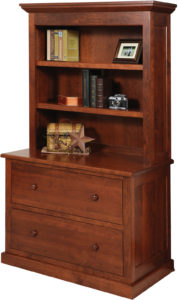 Homestead Lateral File with Bookshelf