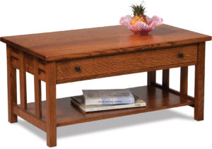 Kascade Open Coffee Table with Drawer