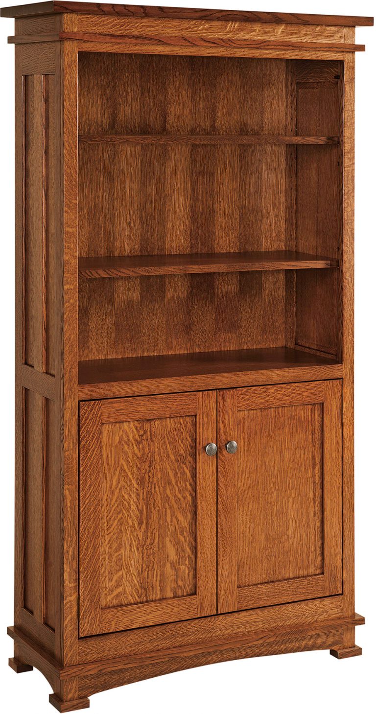 Amish Kenwood Two Door Bookcase