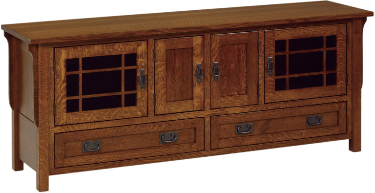 Amish Landmark 72 Inch TV Cabinet with Drawers