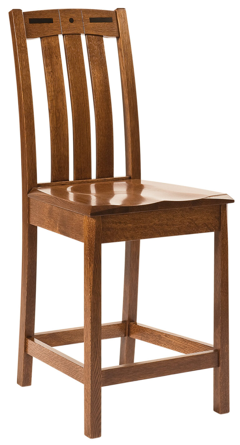 Amish Lavega Wooden Bar Chair
