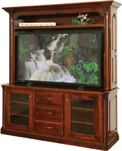 Lexington Plasma TV Stand with Hutch