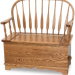 Low Feather Bow Bench