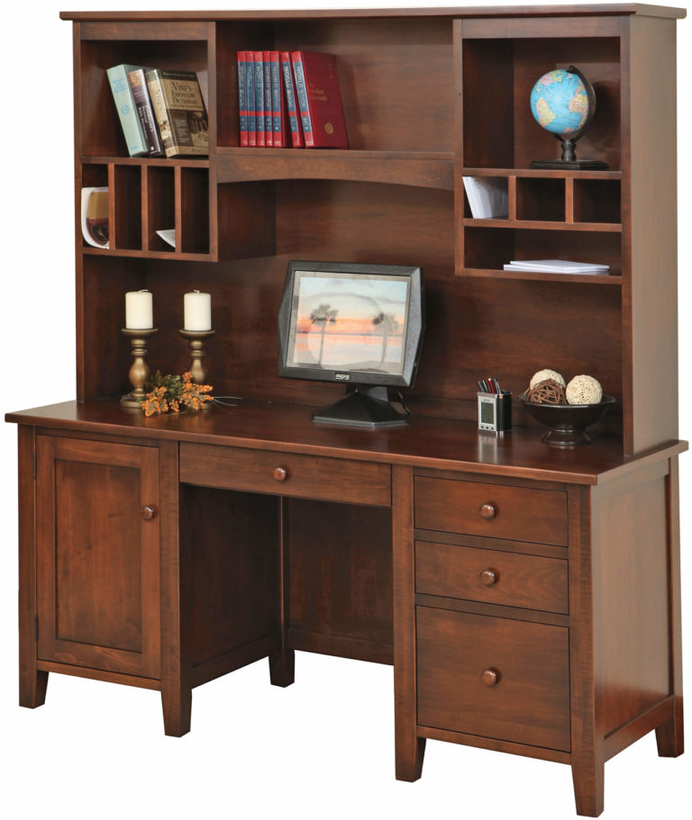 Amish Manhattan Credenza Base with Hutch