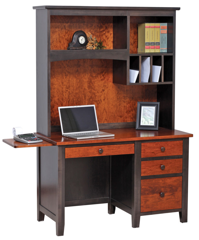 Amish Manhattan Work Station with Hutch