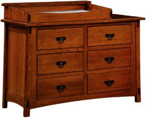 McCoy Six Drawer Changer Dresser