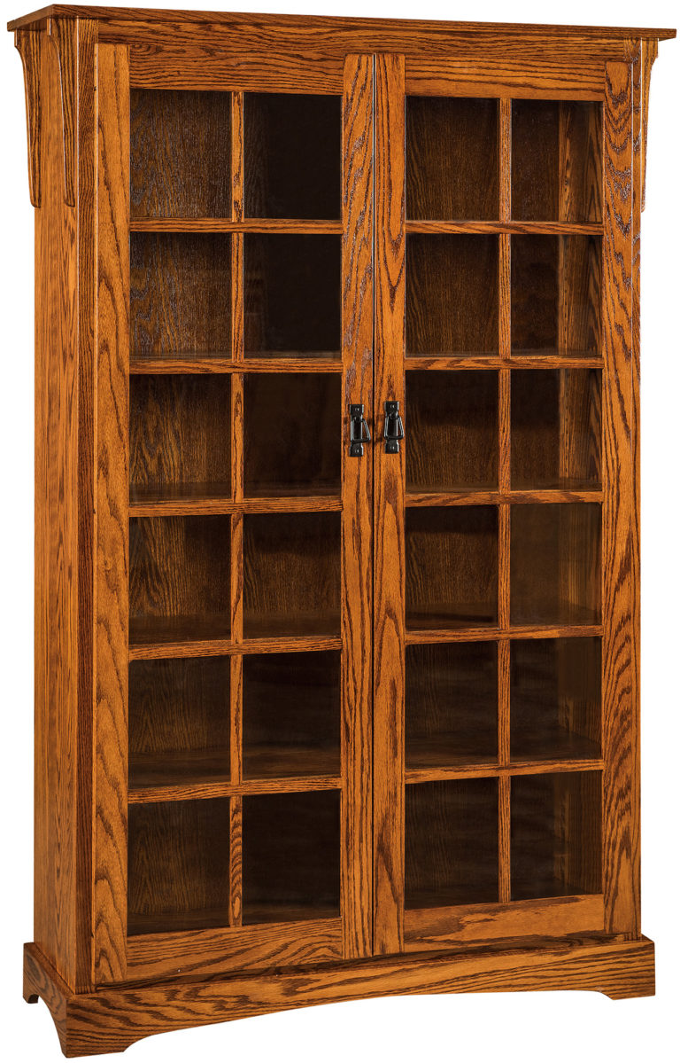 Amish Mission XL Two Door Bookcase