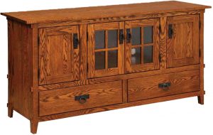 Mission Four Door, Two Drawer Plasma TV Cabinet