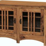 Mission Two Mullioned Door TV Stand