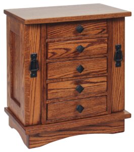 Five Drawer Mission Jewelry Chest