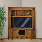 Modesto Three Door Corner LCD Hutch