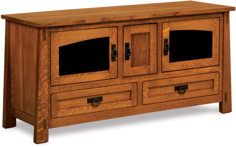 Amish Modesto Three Door TV Stand