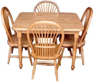 oak childrens table and chair set