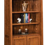 Old Classic Sleigh Two Door Bookcase
