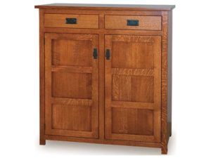 Mission Wide 2-Drawer Pie Safe