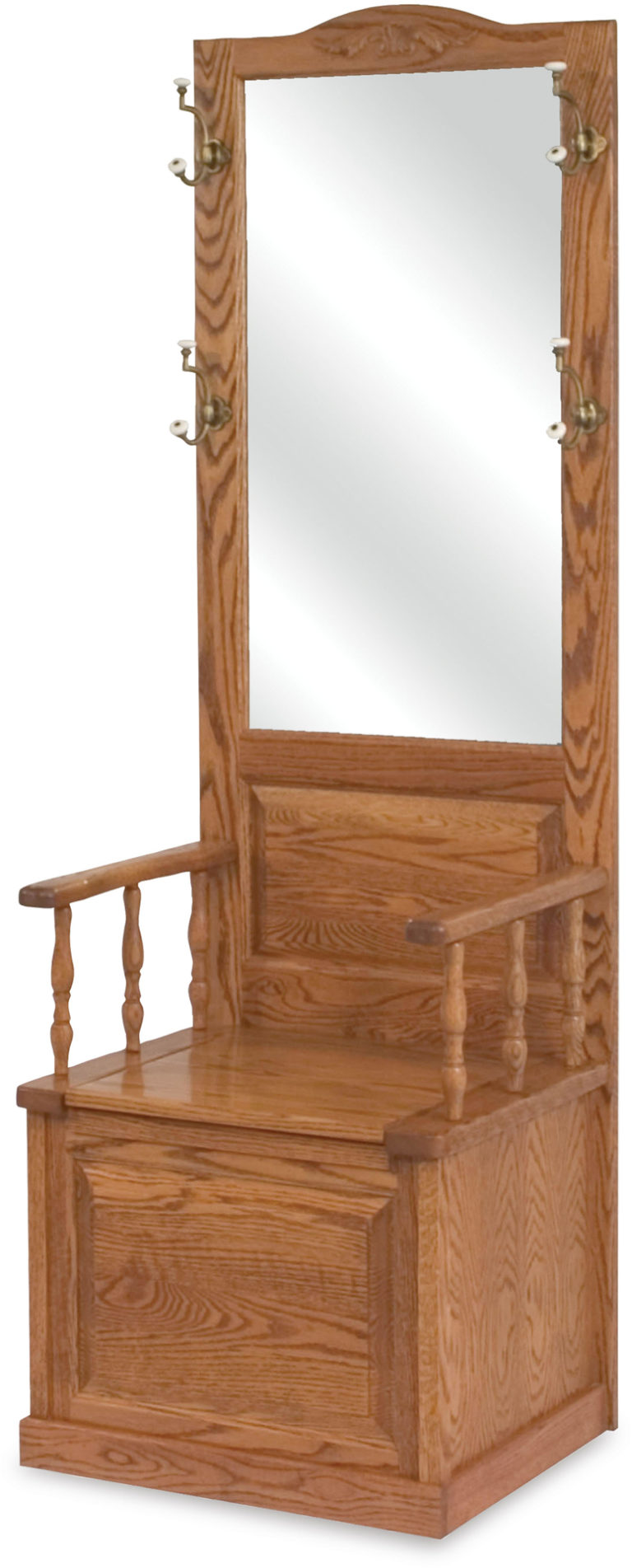 Amish Raised Panel Hall Seat