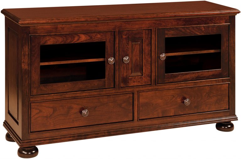 Amish Rosemont 3 Door TV Cabinet