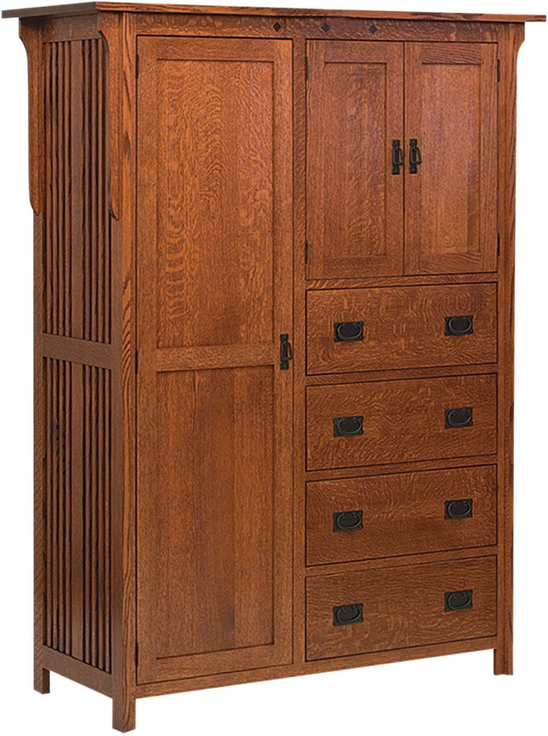 Amish Royal Mission Four Drawer Chifferobe