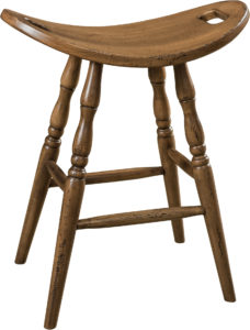 Saddle Stationary Bar Stool