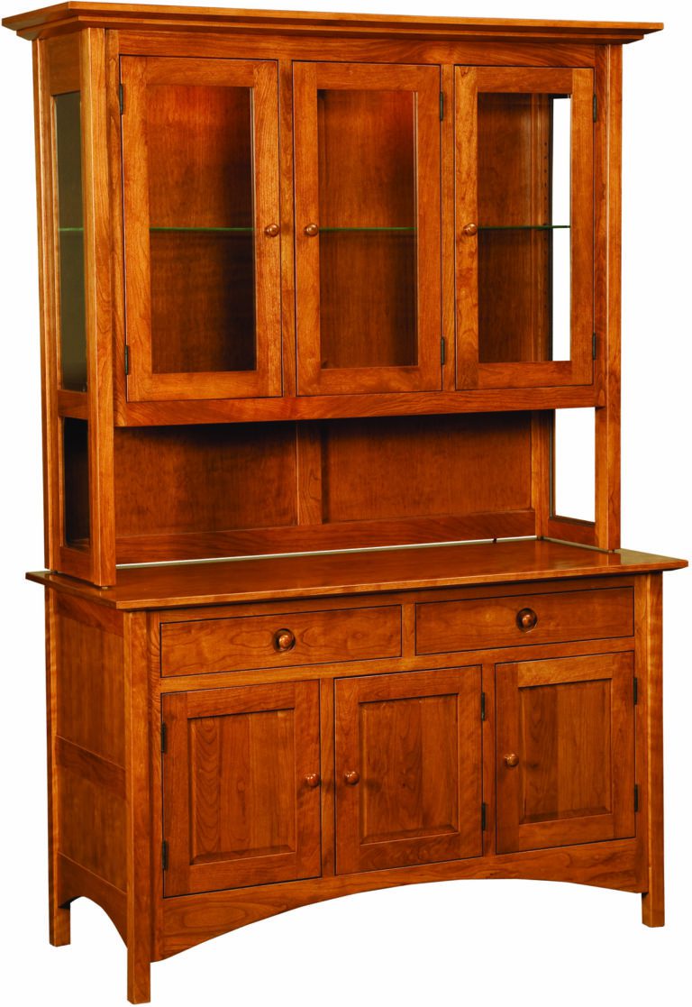 Amish Shaker Hill Hutch Straight Legs